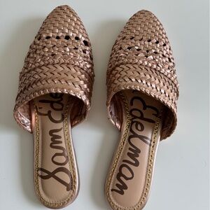 Sam Edelman Rose Gold mules, 6.5